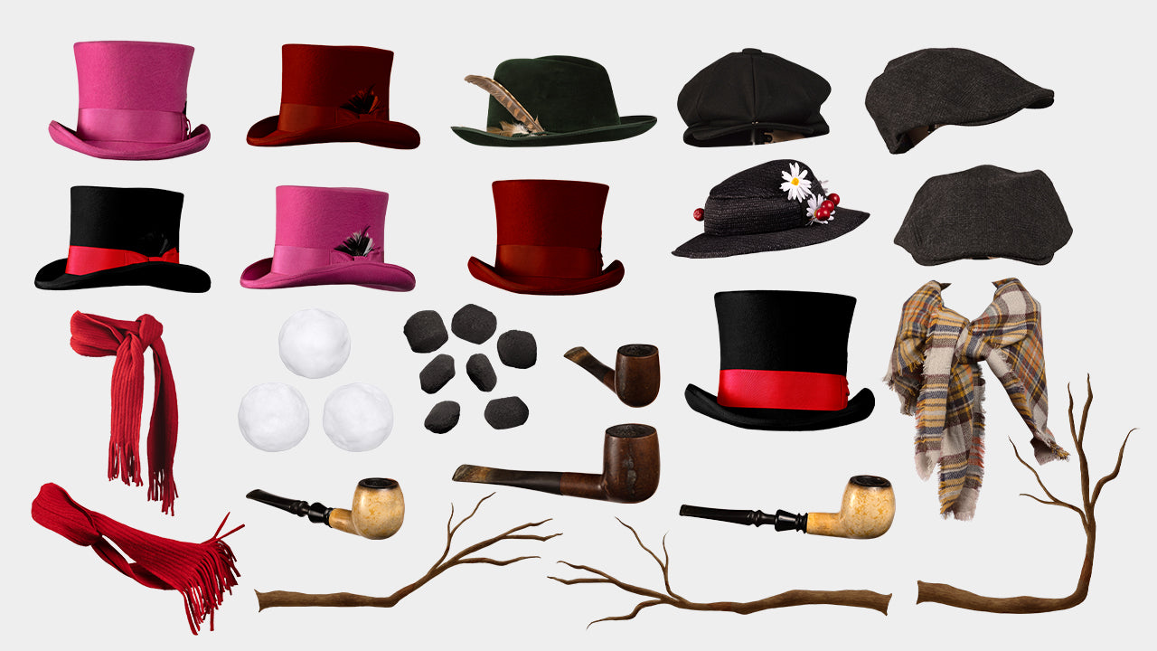 Buildable Snowman Overlays