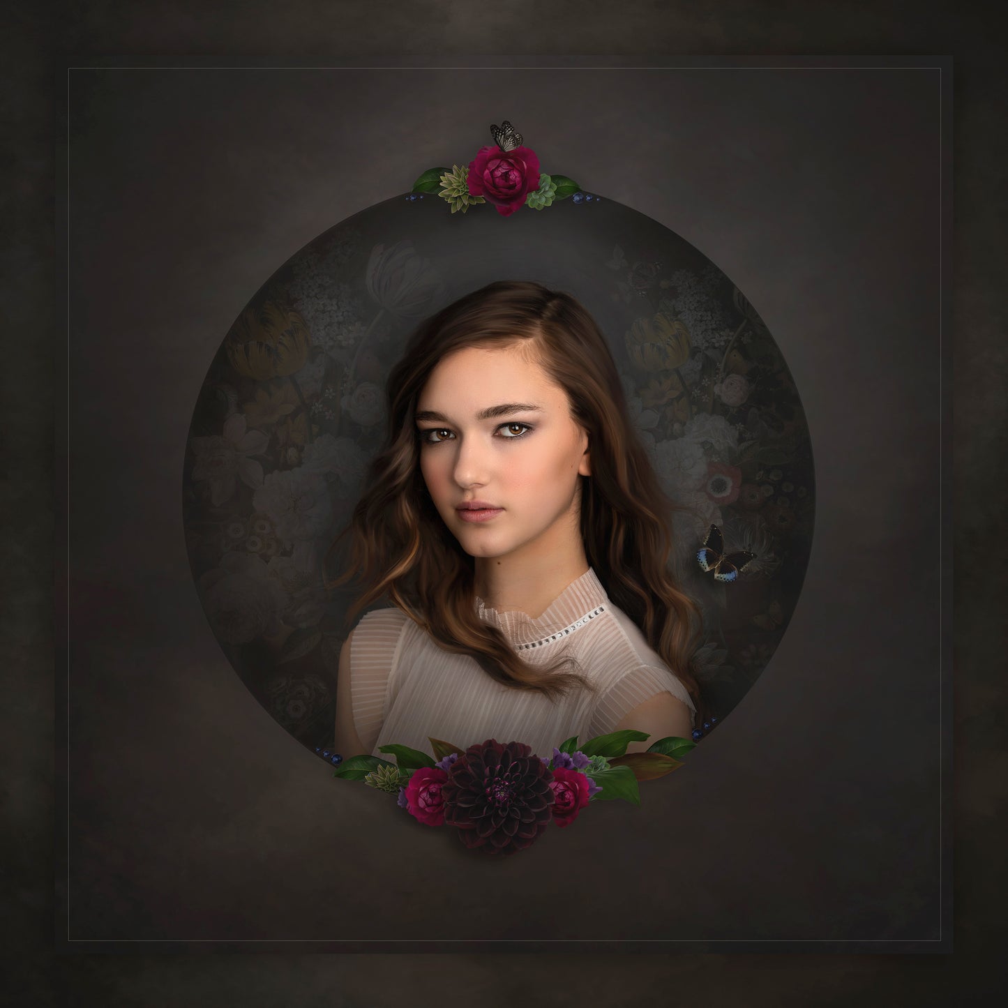 Black Dahlia Digital Frame