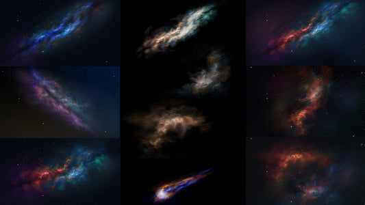 Galaxy Backdrops and Overlays for Photoshop