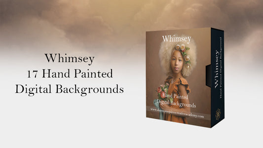 Whimsey Hand Painted Digital Backdrops for Photoshop
